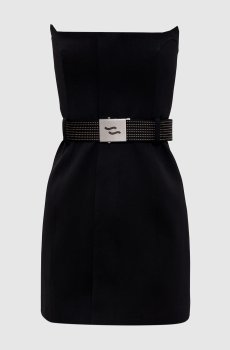 Черное платье мини Ammazza с поясом