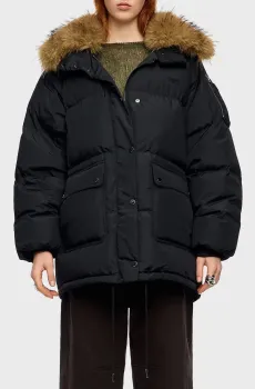 Женский черный пуховик Черный M Bimba Y Lola 252BR0444.10000