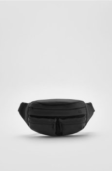 Reserved - Водонепроникна сумка бананка - чорний - 048IE-99X