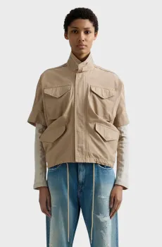 Женская бежевая куртка Бежевый S Replay W7931 .000.85498G