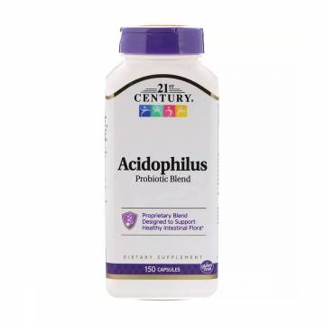 Смесь пробиотиков 21st Century Acidophilus Probiotic Blend, 150 капсул Смесь пробиотиков 21st Century Acidophilus Probiotic Blend, 150 капсул