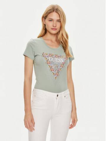 Guess Футболка W4YI72 J1314 Зелений Slim Fit Guess Футболка W4YI72 J1314 Зелений Slim Fit