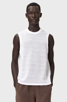 Мужская белая майка COVE Белый S AllSaints M016JE