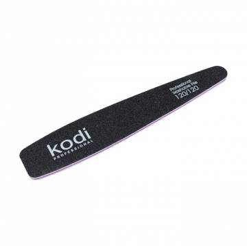 Пилка для ногтей Kodi Professional 120/120 грит конусная, черная, 178*32*4 мм Пилка для ногтей Kodi Professional 120/120 грит конусная, черная, 178*32*4 мм