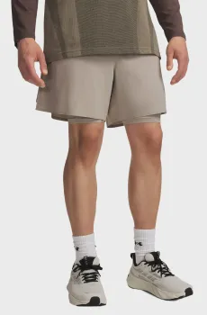Мужские бежевые шорты UA Vanish Elite 2in1 Short Бежевый XL Under Armour 6009869-203