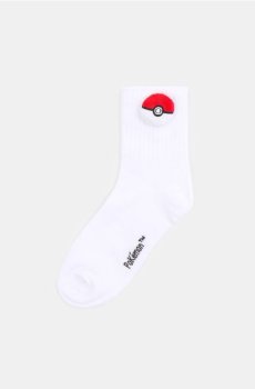 ребристі шкарпетки Pokemon - білий
