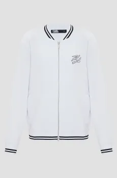 Мужская белая спортивная кофта Белый M Karl Lagerfeld 543904.705410;10