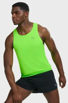 Мужская салатовая майка ENDORPHIN SINGLET Салатовый XL Saucony SAM800382-VPS