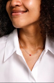 Серебряное колье Design Letters