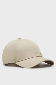 Мужская бежевая кепка METAL LETTERING BB CAP Бежевый ONESIZE Calvin Klein K50K511310