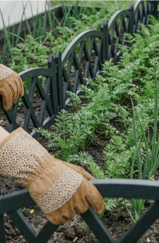 Огорожа для саду 4 pack - чорний