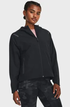 Женская черная ветровка Unstoppable Hooded Jacket Черный XL Under Armour 1379765-001