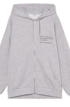 Cropp - Худі oversize - light grey