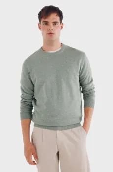 Мужской зеленый джемпер Зеленый 3XL SPRINGFIELD 62732