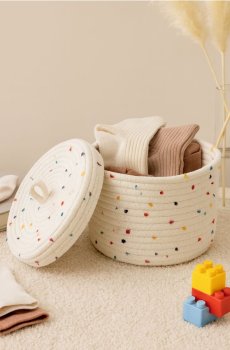 Контейнер для зберігання з кришкою - різнобарвний