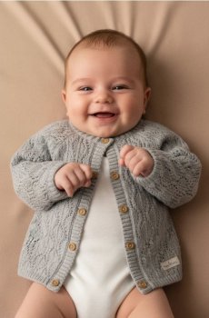 Бавовняний светр - сірий