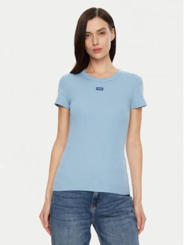 HUGO Футболка Easy 50523924 Голубий Slim Fit HUGO Футболка Easy 50523924 Голубий Slim Fit