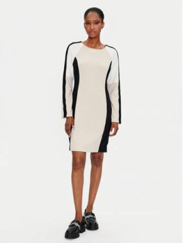 DKNY Повсякденна сукня DD4E1B89 Бежевий Regular Fit DKNY Повсякденна сукня DD4E1B89 Бежевий Regular Fit