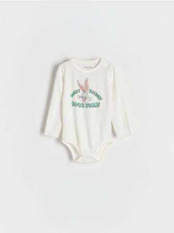 Reserved - Бавовняне боді Looney Tunes - кремовий - 5392S-01X Reserved - Бавовняне боді Looney Tunes - кремовий - 5392S-01X