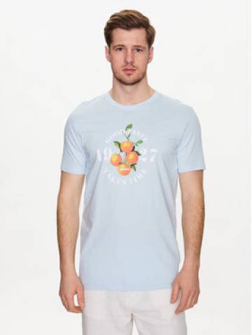 Lindbergh Футболка 30-400220 Блакитний Relaxed Fit Lindbergh Футболка 30-400220 Блакитний Relaxed Fit