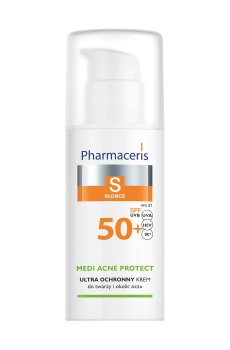 Солнцезащитный крем Pharmaceris S Sun Protection Cream SPF 50+ для жирной, комбинированной кожи лица, 50 мл