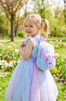 Рюкзак з мотивом єдинорога - синій