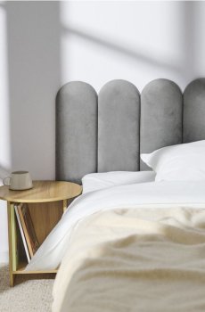 М’яка настінна панель - сірий