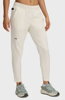 Женские бежевые спортивные брюки UA UNSTOPPABLE HYBRID Бежевый L Under Armour 1379115-279