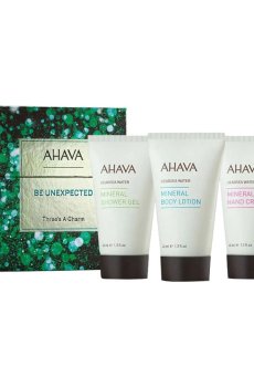 Уценка! Набор для тела Ahava Be Unexpected Threes A Charm (гель для душа, 40 мл + лосьон для тела, 40 мл + крем для рук, 40 мл)