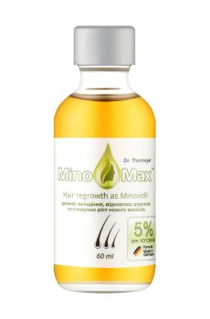 Мужской лосьон MinoMax 5% Hair Regrowth As Minoxidil для восстановления и стимуляции роста волос, 60 мл