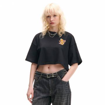 Cropp - Короткий топ Eevee - чорний Cropp - Короткий топ Eevee - чорний