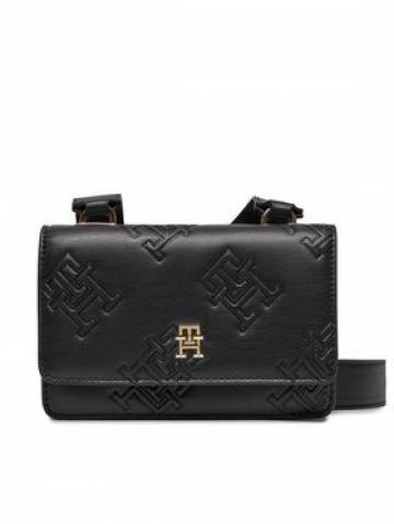 Tommy Hilfiger Сумка Th Refined Crossover Mono AW0AW15727 Чорний Tommy Hilfiger Сумка Th Refined Crossover Mono AW0AW15727 Чорний