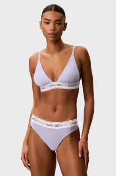 Женские голубые трусики THONG Голубой XS Calvin Klein LV00QF9075