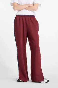 Женские бордовые брюки Pique Track Бордовый S New Balance WP53501MHB