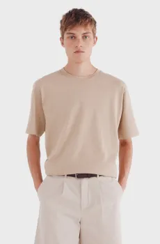 Мужская бежевая футболка Бежевый L SPRINGFIELD 3282466