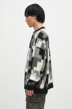 Свитер с добавлением мохера Marcelo Burlon AOP Damier Cross Knit Crew