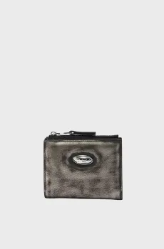 Женский серебристый кошелек PLAY BI-FOLD ZIP II Серебряный ONESIZE Diesel X10503 P8241