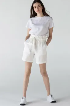 Женские белые шорты Белый 34 Lacoste GF010707B