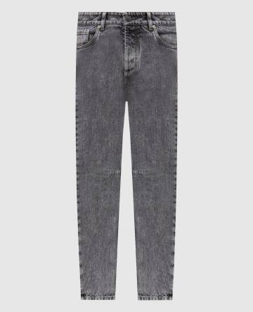 Серые джинсы с логотип патч Серые джинсы с логотип патч