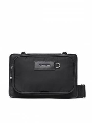 Calvin Klein Плоска сумка Elevated Multi Zip Xbody K50K510213 Чорний Calvin Klein Плоска сумка Elevated Multi Zip Xbody K50K510213 Чорний