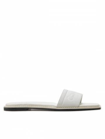 Calvin Klein Шльопанці Flat Slide He HW0HW01989 Білий Calvin Klein Шльопанці Flat Slide He HW0HW01989 Білий