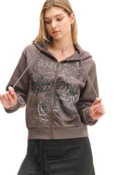 Cropp - Худі на блискавці - темно-сірий