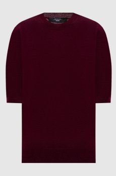 Бордовый топ из шерсти и кашемира