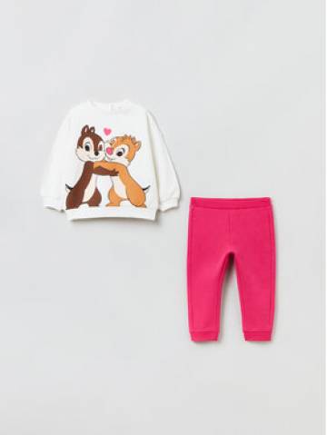 OVS Набір кофта і штани Chip & Dale 1625501 Білий Regular Fit OVS Набір кофта і штани Chip & Dale 1625501 Білий Regular Fit