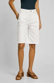 Женские белые джинсовые шорты BERMUDA SHORT UHW WHT Белый 25 Pepe Jeans PL801181
