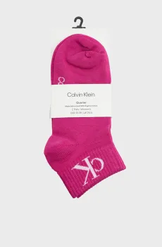 Женские носки (2 пары) QUARTER MONOGRAM Разноцветный 39-42 Calvin Klein 701228813