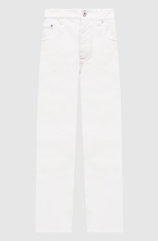 Белые джинсы с логотип патч