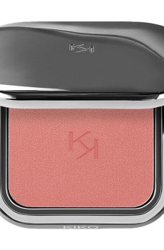 Стойкие пудровые румяна для лица Kiko Milano Unlimited Blush 04 Metallic Rosy Biscuit, 6 г