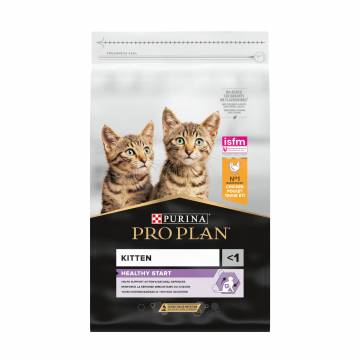 Сухой корм для котят до 1 года Pro Plan Kitten <1 Healthy Start с курицей, 10 кг Сухой корм для котят до 1 года Pro Plan Kitten <1 Healthy Start с курицей, 10 кг