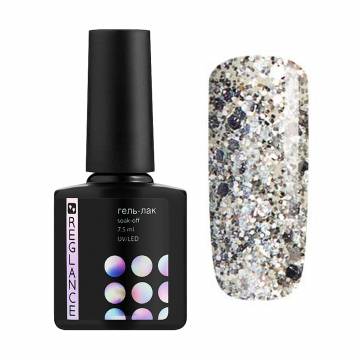 Гель-лак для ногтей Reglance Gel Polish 097 Серебристый с большими блестками, 7.5 мл Гель-лак для ногтей Reglance Gel Polish 097 Серебристый с большими блестками, 7.5 мл